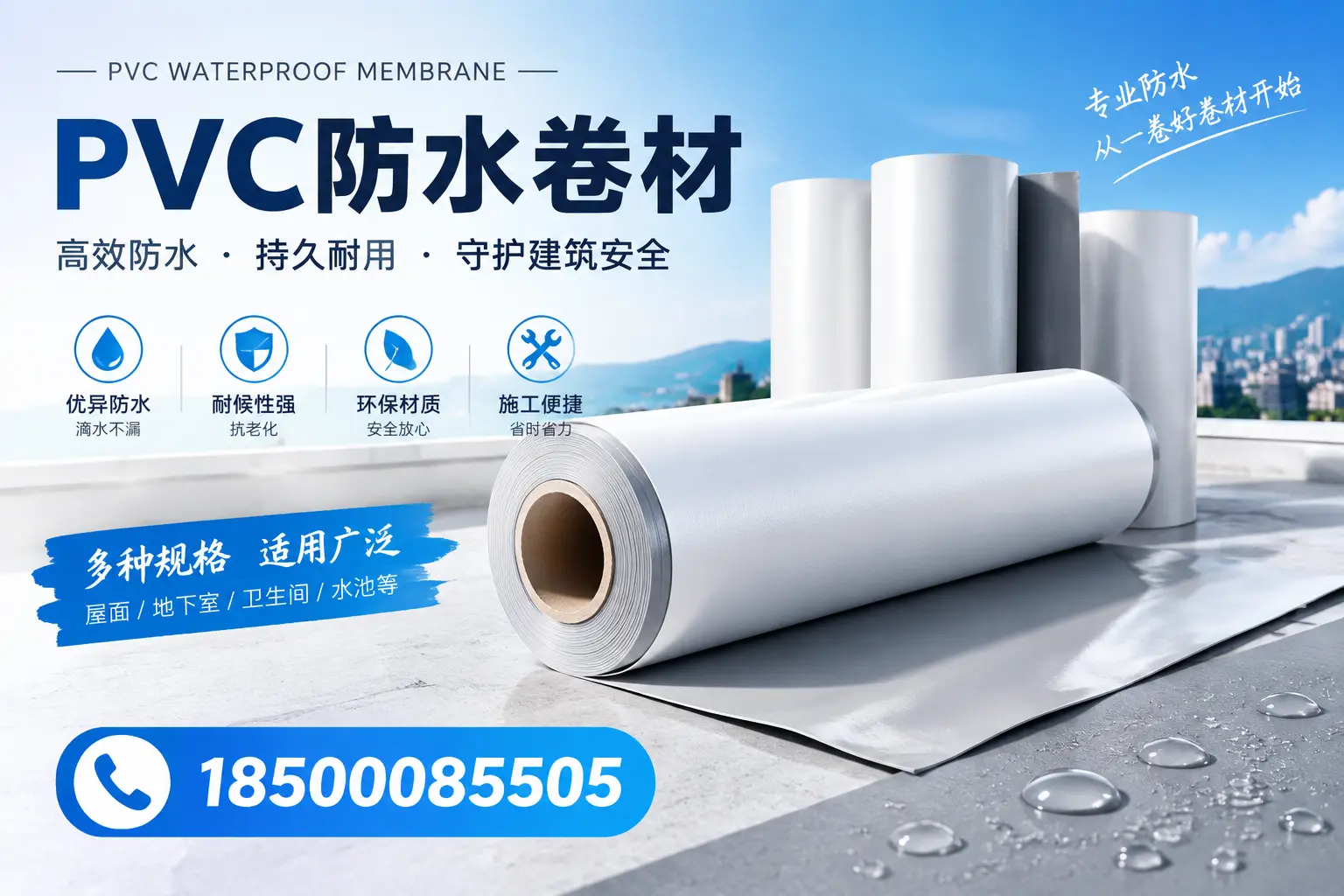 如何选择适合的PVC防水卷材?专家为您解答文山的需求